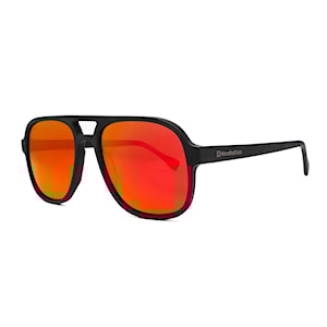 Horsefeathers Corp matt black | mirror red