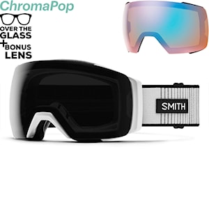 Smith I/O Mag XL white fade out | cp sun black+cp storm blue sensor m