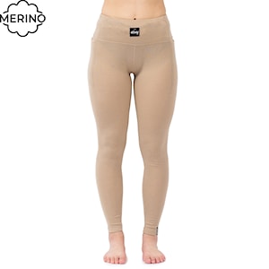 Eivy Pocket Merino Wool Rib Tights sand