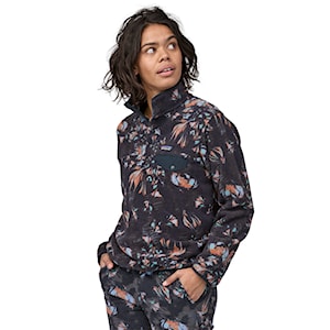 Patagonia W's Lw Synch Snap-T P/O swirl floral: pitch blue