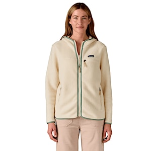 Patagonia W's Retro Pile Hoody natural w/ellwood green