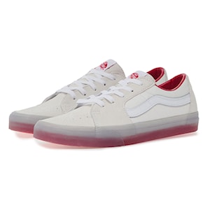 Vans Sk8-Low translucent sidewall white/red