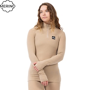 Eivy Journey Merino Wool Rib Top sand