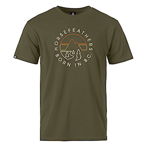 Horsefeathers Line Circle burnt olive