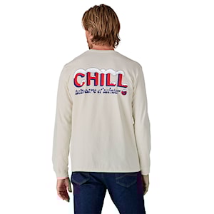 Patagonia M's L/S Chill Responsibili-Tee birch white