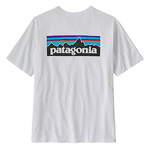 Patagonia M's P-6 Logo Responsibili-Tee white