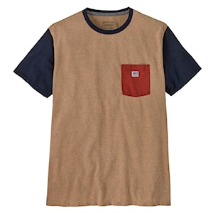 Patagonia Shop Sticker Pocket Responsibili-Tee grayling brown