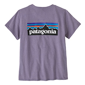 Patagonia W's P-6 Logo Responsibili-Tee concrete purple