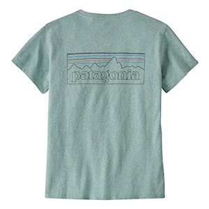 Patagonia W's P-6 Logo Responsibili-Tee p-6 outline: virtually blue