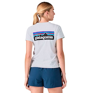 Patagonia W's P-6 Logo Responsibili-Tee white