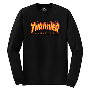 Thrasher Flame Logo L/S black