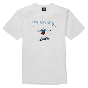 Thrasher Gonz Logo white/blue