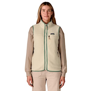 Patagonia W's Retro Pile Vest natural w/ellwood green