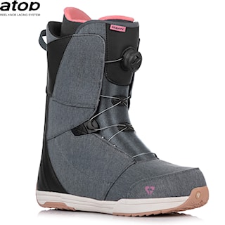Topánky na snowboard Gravity Aura Atop blue denim/gum 2023
