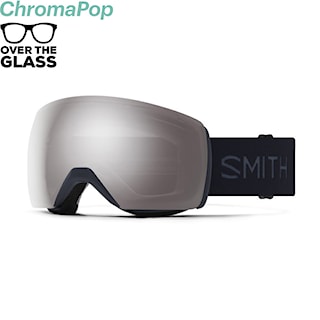 Snowboard Goggles Smith Skyline XL midnight navy | chromapop sun platinum mirror 2025