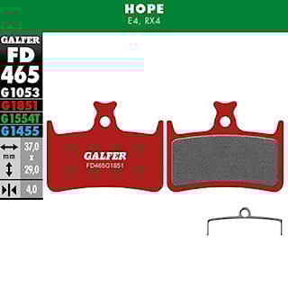 Brzdové destičky Galfer Advanced FD465 G1851 Hope