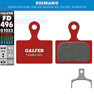 Klocek hamulcowy Galfer Advanced FD496 G1851 Shimano