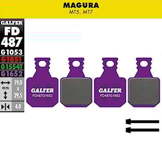 Brzdové doštičky Galfer E-Bike FD487 G1652 Magura