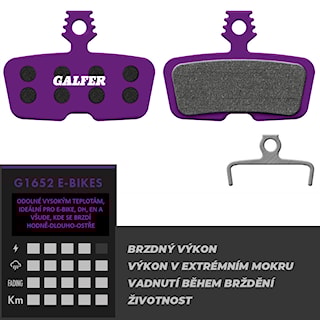 Brzdové doštičky Galfer E-Bikes FD455 G1652 Avid/SRAM