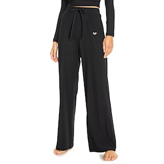 Fitness legíny Roxy Rise & Vibe Rib Wide Leg Pants anthracite 2025