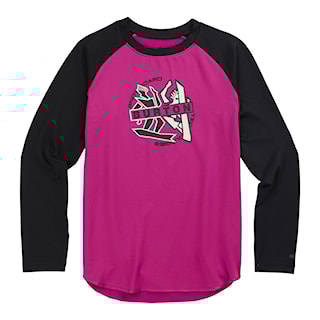 Tričko Burton Kids Base Layer Tech true black/vivid viola 2024