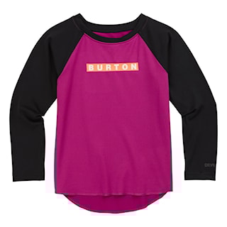 Tričko Burton Toddler Midweight Base Layer true black/vivid viola 2023