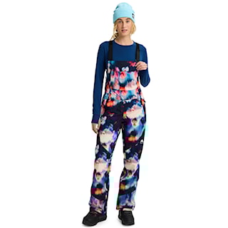 Kalhoty na snowboard Burton Wms Reserve 2L Stretch Slim Bib floral blur 2026