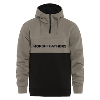Hoodie Horsefeathers Fulton taupe/black 2025