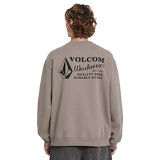 Mikina Volcom Workwear Crew brindle 2026