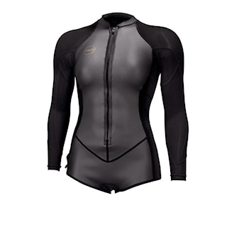 Wetsuit O'Neill Wms Bahia 2/1 Front Zip L/S Short Spring glide black/black 2026
