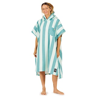 Poncho After Stripes green