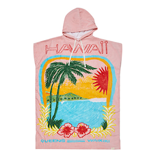 Pončo Roxy Atlas Hoodie pink carnation