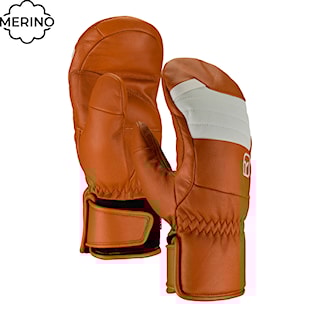 Snowboard Gloves ORTOVOX Wms Full Leather Mitten bristle brown 2025