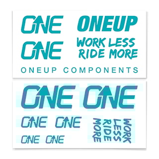 Naklejki OneUp Decal Kit Handlebar turquoise