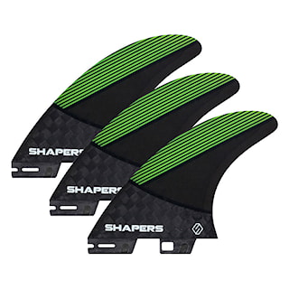 Surf finy Shapers Carvn Tri S2 black/lime