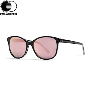 Okulary przeciwsłoneczne Horsefeathers Chloe gloss black | mirror rose