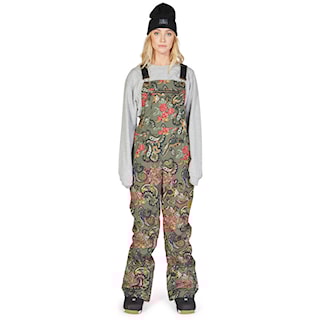 Snowboard Pants DC Wms Crusade Bib paisley ivy green 2023