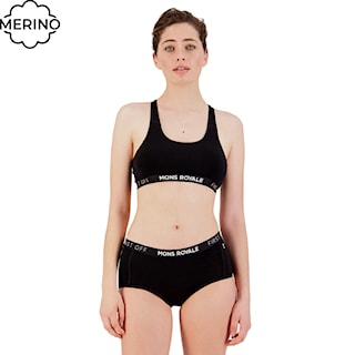 Podprsenka Mons Royale Sierra Sports Bra black 2024