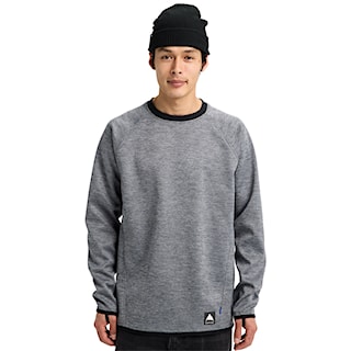 Technická mikina Burton Crown Weatherproof Crew true black heather 2026
