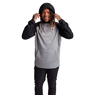 Technical Hoodie Burton Crown Weatherproof Pullover grey heather/true black 2025