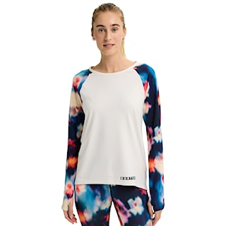 Tričko Burton Wms Roadie Tech Crew stout white/floral blur 2026