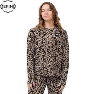 Tričko Eivy Loose Fit Merino Wool Top leopard 2026