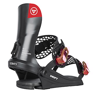 Wiązanie snowboardowe Gravity Drift black/red 2026