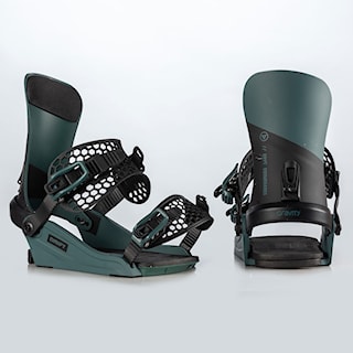 Snowboard Binding Gravity Drift steel green 2025