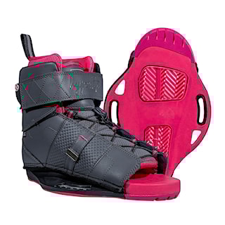 Wiązanie wakeboardowe Hyperlite Viva grey/pink 2025