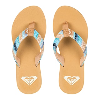 Žabky Roxy Porto Raffia II blue depths 2025