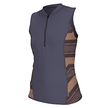 Lycra O'Neill Wms Front-Zip Cap Sleeve dusk/aztec | Snowboard Zezula
