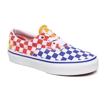 vans plaid era yellow & true white womens shoes