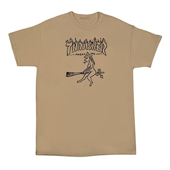 Tan shop thrasher shirt