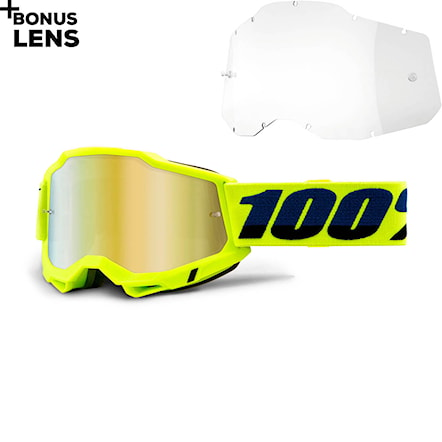 Bike brýle 100% Accuri 2 yellow | mirror gold 2023 - 1